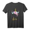 Süßes Einhorn Lucie T-Shirt - Personalisierte Geschenkidee für Mädchen, Damen & Einhorn-Fans zur Geburtstagsfeier oder Einhorn-Party