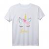 Süßes Einhorn Lucie T-Shirt - Personalisierte Geschenkidee für Mädchen, Damen & Einhorn-Fans zur Geburtstagsfeier oder Einhorn-Party