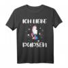 Ich liebe Pupsen - Lustiges Pupsendes Einhorn T-Shirt mit Regenbogen Glitzer, perfektes Geschenk zum Geburtstag, Weihnachten & Ostern