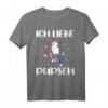 Ich liebe Pupsen - Lustiges Pupsendes Einhorn T-Shirt mit Regenbogen Glitzer, perfektes Geschenk zum Geburtstag, Weihnachten & Ostern