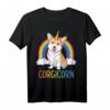 Corgicorn Corgi Einhorn T-Shirt für Kinder und Erwachsene - Lustiges Hund & Einhorn Design, Tierliebhaber Geschenk für Geburtstage, Weihnachten & Partys