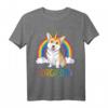 Corgicorn Corgi Einhorn T-Shirt für Kinder und Erwachsene - Lustiges Hund & Einhorn Design, Tierliebhaber Geschenk für Geburtstage, Weihnachten & Partys