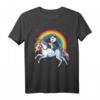 Siberian Husky Einhorn T-Shirt für Mädchen - Weltraum Galaxie Regenbogen Motiv, Fantasy & Tierliebhaber Geschenk