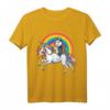 Siberian Husky Einhorn T-Shirt für Mädchen - Weltraum Galaxie Regenbogen Motiv, Fantasy & Tierliebhaber Geschenk