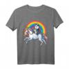 Siberian Husky Einhorn T-Shirt für Mädchen - Weltraum Galaxie Regenbogen Motiv, Fantasy & Tierliebhaber Geschenk