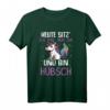 Lustiges Einhorn T-Shirt mit Spruch – Heute Sitz´ Ich Mal nur Da und Bin Hübsch! Für Einhorn Fans, Humorliebhaber & Geschenkideen