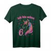Kinder 6. Geburtstag Mädchen - Ich bin schon 6 Jahre alt Einhorn T-Shirt, buntes Geburtstagsoutfit für Party und Schule