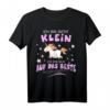 Einhorn Geschenk T-Shirt mit Spruch - Ich bin nicht klein, lustiges Geburtstagsgeschenk für Einhorn Fans und Magie-Liebhaber