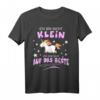 Einhorn Geschenk T-Shirt mit Spruch - Ich bin nicht klein, lustiges Geburtstagsgeschenk für Einhorn Fans und Magie-Liebhaber