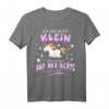 Einhorn Geschenk T-Shirt mit Spruch - Ich bin nicht klein, lustiges Geburtstagsgeschenk für Einhorn Fans und Magie-Liebhaber