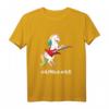 Lustiges Gitarristen T-Shirt mit Einhorn - Buntes Rocker-Design für Musiker und Musikfans