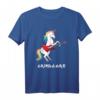 Lustiges Gitarristen T-Shirt mit Einhorn - Buntes Rocker-Design für Musiker und Musikfans