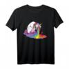 Einhorn kotzt Regenbogen T-Shirt – Lustiges, buntes Kinder T-Shirt mit hochwertiger Verarbeitung