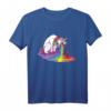 Einhorn kotzt Regenbogen T-Shirt – Lustiges, buntes Kinder T-Shirt mit hochwertiger Verarbeitung