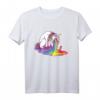 Einhorn kotzt Regenbogen T-Shirt – Lustiges, buntes Kinder T-Shirt mit hochwertiger Verarbeitung