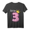 Kinder 3. Geburtstag Mädchen Outfit - Niedliches T-Shirt für den besonderen Tag, ideales Geschenk für Zweijährige