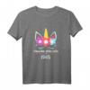 Damen Lustiges Einhorn Mädchen T-Shirt zum Geburtstag - Trendiges Party-Shirt für Frauen und Kinder, Partnerlook für Mama und Tochter
