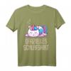 Offizielles Schlafshirt Pyjama Einhorn Regenbogen – Lustiges Geschenk für Damen, Herren und Teenager zum Schlafen, Träumen und Entspannen
