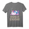 Offizielles Schlafshirt Pyjama Einhorn Regenbogen – Lustiges Geschenk für Damen, Herren und Teenager zum Schlafen, Träumen und Entspannen