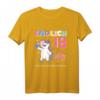 Einhorn T-Shirt zum 18. Geburtstag für Mädchen - Cooles Retro Style Outfit & Geschenkidee für den besonderen Tag