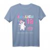 Einhorn T-Shirt zum 18. Geburtstag für Mädchen - Cooles Retro Style Outfit & Geschenkidee für den besonderen Tag