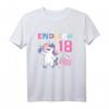 Einhorn T-Shirt zum 18. Geburtstag für Mädchen - Cooles Retro Style Outfit & Geschenkidee für den besonderen Tag