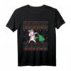 Einhorn Ugly Christmas Sweater Dabbing Unicorn Xmas Santa Langarmshirt – Lustiger Weihnachts-Pullover für Kinder, Mädchen, Frauen & Einhorn-Liebhaber