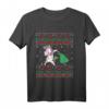 Einhorn Ugly Christmas Sweater Dabbing Unicorn Xmas Santa Langarmshirt – Lustiger Weihnachts-Pullover für Kinder, Mädchen, Frauen & Einhorn-Liebhaber