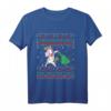 Einhorn Ugly Christmas Sweater Dabbing Unicorn Xmas Santa Langarmshirt – Lustiger Weihnachts-Pullover für Kinder, Mädchen, Frauen & Einhorn-Liebhaber