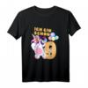 Kinder 9 Geburtstag Mädchen & Junge Einhorn Luftballon Krone Geschenk T-Shirt – Lustiges Partyoutfit für den besonderen Tag