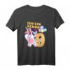 Kinder 9 Geburtstag Mädchen & Junge Einhorn Luftballon Krone Geschenk T-Shirt – Lustiges Partyoutfit für den besonderen Tag