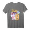 Kinder 9 Geburtstag Mädchen & Junge Einhorn Luftballon Krone Geschenk T-Shirt – Lustiges Partyoutfit für den besonderen Tag