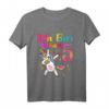 Kinder 5. Geburtstag Mädchen Einhorn T-Shirt - Perfektes Geschenk für 5-Jährige, Ideal für Geburtstag & Einhorn-Liebhaber