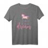 Verfolge deinen Traum | Chase your dream Einhorn T-Shirt – Inspirierende Motivation für Kinder und Erwachsene für Karriere, Erfolg & positive Lebenshaltung