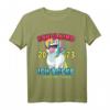 Kinder Schulkind 2023 Ich Rocke Jetzt Die Schule Mädchen Einhorn T-Shirt – Perfektes Geschenk zum Schulanfang & Einschulung 2023