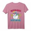 Kinder Schulkind 2023 Ich Rocke Jetzt Die Schule Mädchen Einhorn T-Shirt – Perfektes Geschenk zum Schulanfang & Einschulung 2023
