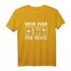 Tagesplan Kaffee Dampflokomotive Geschenk - Lustiges Eisenbahn T-Shirt für Lokführer, Schaffner & Modellbauer zum Geburtstag & Weihnachten
