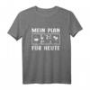 Tagesplan Kaffee Dampflokomotive Geschenk - Lustiges Eisenbahn T-Shirt für Lokführer, Schaffner & Modellbauer zum Geburtstag & Weihnachten