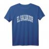 El Salvador Varsity Style Pink mit White Text T-Shirt – Stilvolles Landest-Shirt für Reisende & El Salvador Fans