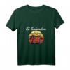 Damen El Salvador Urlaub Palmen Paradies T-Shirt mit V-Ausschnitt – Perfekt für Reisen, Strand, Salsa Tanzkurs und als Geschenkidee