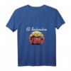 Damen El Salvador Urlaub Palmen Paradies T-Shirt mit V-Ausschnitt – Perfekt für Reisen, Strand, Salsa Tanzkurs und als Geschenkidee