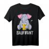 Saufifant Bier Saufen Alkohol Feiern Lustiges Party Spruch T-Shirt – Perfektes Geschenk für Bier- und Partyliebhaber, Junggesellenabschied & Männerabend