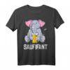 Saufifant Bier Saufen Alkohol Feiern Lustiges Party Spruch T-Shirt – Perfektes Geschenk für Bier- und Partyliebhaber, Junggesellenabschied & Männerabend