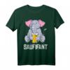 Saufifant Bier Saufen Alkohol Feiern Lustiges Party Spruch T-Shirt – Perfektes Geschenk für Bier- und Partyliebhaber, Junggesellenabschied & Männerabend