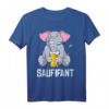 Saufifant Bier Saufen Alkohol Feiern Lustiges Party Spruch T-Shirt – Perfektes Geschenk für Bier- und Partyliebhaber, Junggesellenabschied & Männerabend