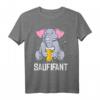 Saufifant Bier Saufen Alkohol Feiern Lustiges Party Spruch T-Shirt – Perfektes Geschenk für Bier- und Partyliebhaber, Junggesellenabschied & Männerabend