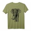 Elefant Geschenkidee Mandala T-Shirt - Lustiges Polygon Vintage Motiv für Tier- und Afrika-Liebhaber, perfekt für Geburtstage & Weihnachten