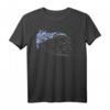 Jugendstil Diesel-Elektrische Lokomotive EMD F7 Line Art T-Shirt – Perfektes Geschenk für Eisenbahnfans zu Weihnachten & Geburtstagsfeiern