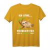 Faultier Schlafshirt Ich atme produktiver - Lustiges Faultier T-Shirt für Damen, Herren, Kinder & Jugendliche mit Humor, perfekt für Langschläfer & Faultier Fans