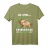 Faultier Schlafshirt Ich atme produktiver - Lustiges Faultier T-Shirt für Damen, Herren, Kinder & Jugendliche mit Humor, perfekt für Langschläfer & Faultier Fans